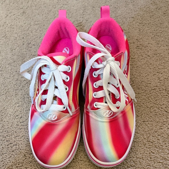 Heelys Kids' Vibrant Pink and Yellow Sneakers - Picture 2 of 5